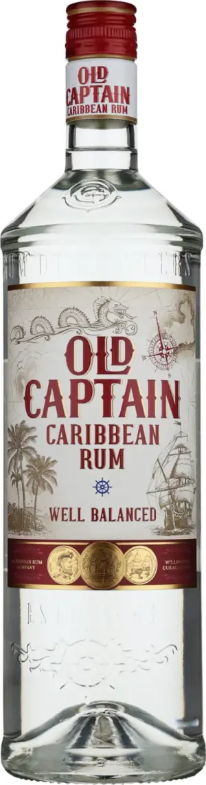 Old Captain Caribbean Rum White 100cl