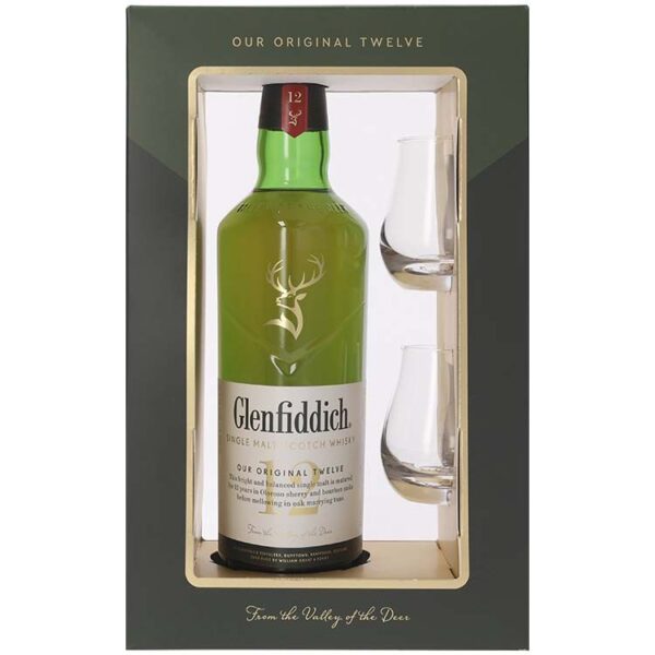 Glenfiddich 12 Years Cadeaupakket met Glazen